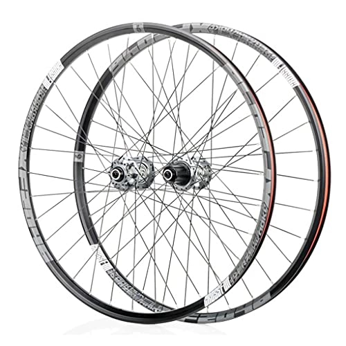 Mountain Bike Wheel : M-YN Bicycle Wheelset 26 / 27.5 / 29 Inch, Double-Walled Aluminum Alloy Bicycle Wheels Disc Brake Mountain Bike Wheel Set 7 / 8 / 9 / 10 / 11 Speed(Size:29inch, Color:grey)