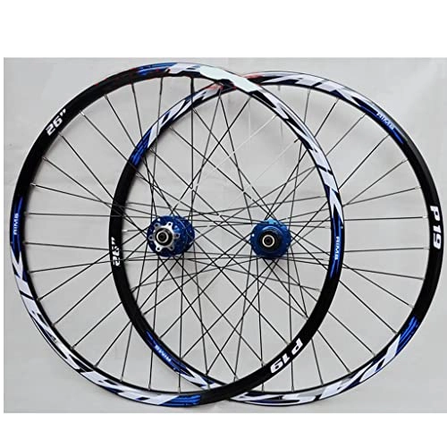 Mountain Bike Wheel : M-YN Bike Rim 26 / 27.5 / 29inch MTB Wheelset Mountain Bike Front & Rear Wheel Disc Brake 7-12 Speed 32 Hole(Size:27.5inch, Color:blue)