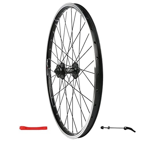 Mountain Bike Wheel : M-YN Front Bicycle Wheel 24inch, Mountain Bike Alloy 32H Disc Brake MTB Wheel, Quick Release Black Bike Wheels