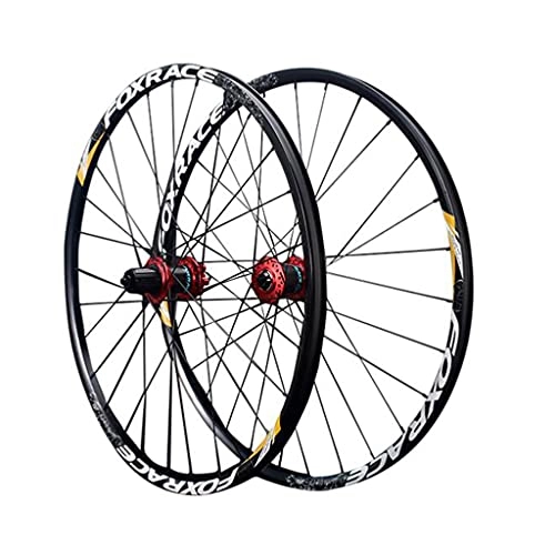 Mountain Bike Wheel : M-YN Mountain Bike MTB Wheelset 27.5 / 29 inch Alloy Disc Brake Sealed Bearing Bicycle Wheel 7-11 Speed Cassette 32H Rim(Size:29inch, Color:red)