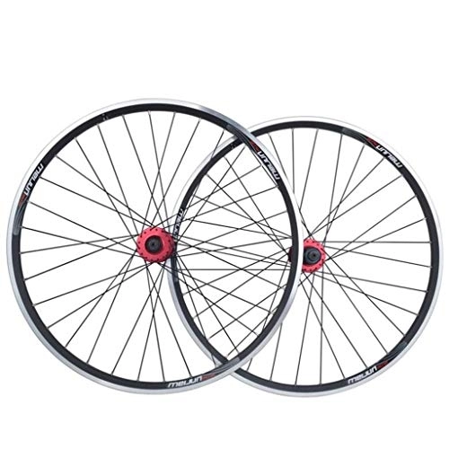 Mountain Bike Wheel : M-YN Mountain Bike Wheel Set 26 Inch Aluminum Alloy Quick Release V Brake Disc Brake Wheel Bicycle (Color : Black)