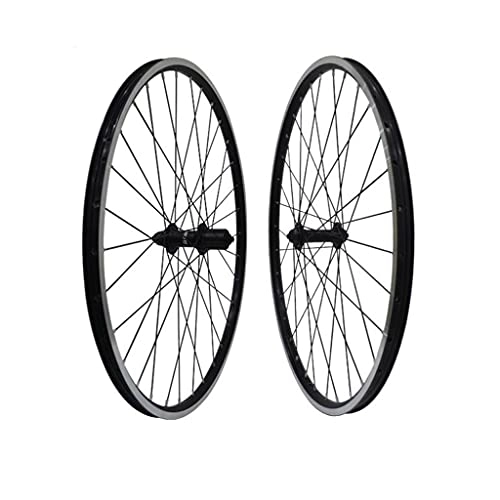 Mountain Bike Wheel : M-YN Mountain Bike Wheelset 26 Inch, Aluminum Alloy Rim 32H V Brake MTB Wheelset, Front Rear Wheels Black Bike Wheels, Fit 7 8 9 Speed