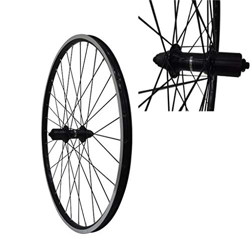 Mountain Bike Wheel : M-YN Rear Bicycle Wheel 26 inch Alloy Mountain Disc Double Wall Bolt on Spokes 36H, Black