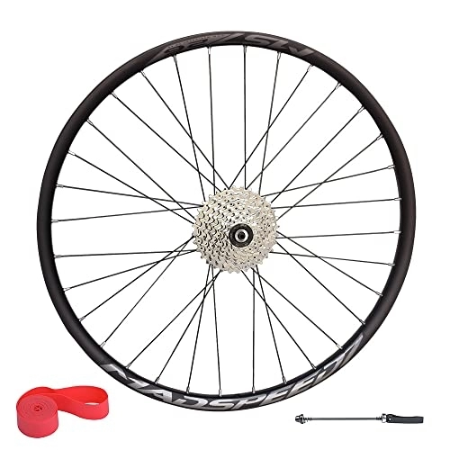 Mountain Bike Wheel : Madspeed7 QR 26" (ETRTO 559x20) MTB Mountain Bike REAR Wheel + 8 speed cassette (11-34t) - Taiwan Sealed Bearing (6 Bolt) Disc Brake Hub (Very Smooth Hub)