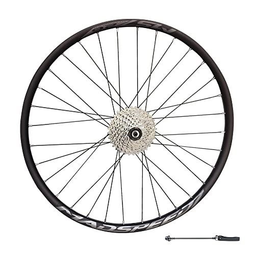 Mountain Bike Wheel : Madspeed7 QR 26" (ETRTO 559x20) MTB Mountain Bike REAR Wheel + 9 speed cassette (11-32t) - Sealed Bearing (6 Bolt) Disc Brake Hub (Very Smooth Hub) - For disc brakes only