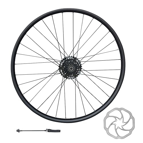 Mountain Bike Wheel : Madspeed7 QR 27.5" (ETRTO 584x20) MTB Mountain Bike Disc Brake REAR Wheel + Shimano 7 Speed Cassette (12-32t) + 160mm Disc Rotor - Sealed Bearings (6 Bolt) Disc Hub (Very Smooth Hub)