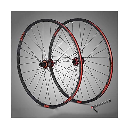 Mountain Bike Wheel : MAIKONG Ultralight aluminum alloy 29" Wheel Mountain Bike Four Palin Carbon fiber Hubs and decals Disc Brake Only Wheels, 8, 9, 10, 11 Speed Cassette Type, Suitable for XC, Only rims (29" Front Rear), Red