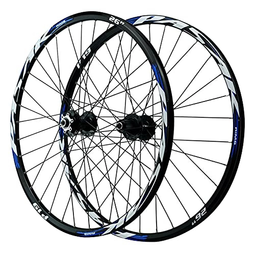 Mountain Bike Wheel : MGRH Mountain Bicycle Wheelset 26 27.5 29 Inch Front Rear Bike Wheel Set MTB Wheelset Double Wall Rim 6 Nail Disc Brake Quick Release 32 Hole For 7-12speed Flywheel D-27.5Inch