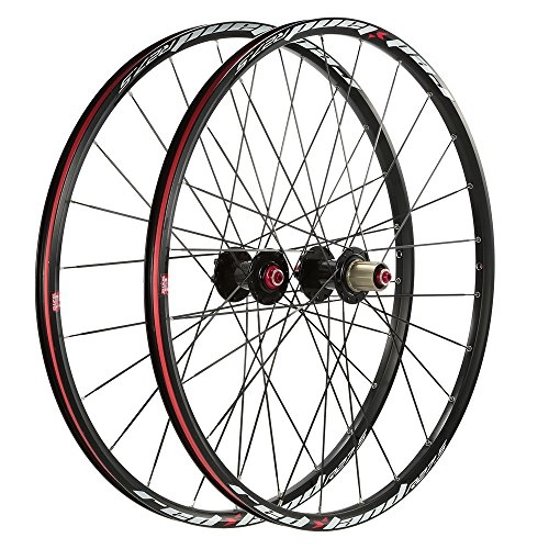 Mountain Bike Wheel : Montloxs Ultralight MTB 27.5'' Wheelset 24 Hole Mountain Bike Wheels Set Front 2 Rear 5 Bearings 8-10 Speed Cassette Compatible