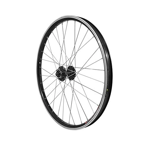 Mountain Bike Wheel : Motodak Wheel Mountain Bike 24 " Front Kargo Disc Vae-E-Bike Alu Double Walled Hub Shimano m475 Disc 6 Holes Black Blocking (Strengthens) Radius Stainless Steel