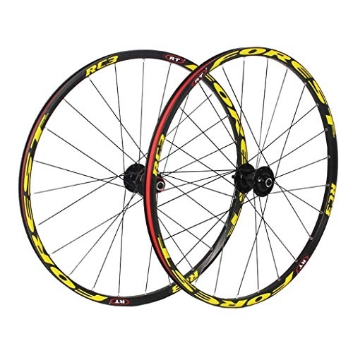 Mountain Bike Wheel : Mountain Bicycle Wheelset 26 In 27.5 Inch, Double Wall Aluminum Alloy Cycling Wheels Disc Brake For 7 / 8 / 9 / 10 / 11 Speed