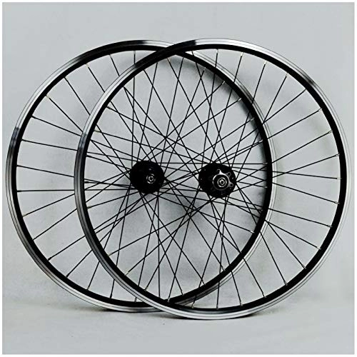Mountain Bike Wheel : Mountain Bike 26 inch V Brake Wheelset, Double Wall Aluminum Alloy Bicycle Wheel Rim Hybrid / Mountain for 7 / 8 / 9 / 10 / 11 Speed Rim