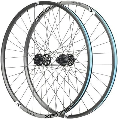 Mountain Bike Wheel : Mountain Bike Disc Brake Wheel Set 26 / 27.5 / 29 "quick Release Wheels, Bicycle Rims, 32H Wheels, Suitable For 12 Speeds (Color : White, Size : 27.5inch)