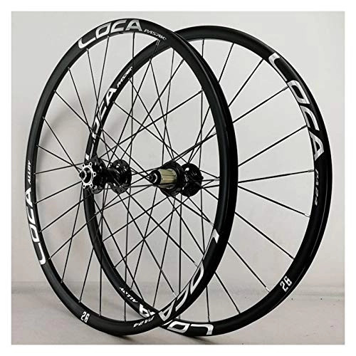 Mountain Bike Wheel : Mountain Bike MTB Bicycle Wheelset 26 27.5 Inch Double Layer Alloy Rim 7 8 9 10 11 12 Speed Palin Bearing Hub Quick Release 24H (Color : G, Size : 27.5in)