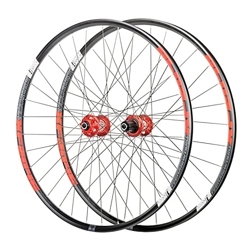Mountain Bike Wheel : Mountain Bike MTB Wheelset 26 / 27.5 / 29 inch Alloy Disc Brake Sealed Bearing Bicycle Wheel 7-11 Speed Cassette, Orange_29 inch