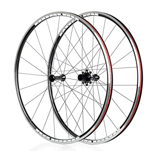 Mountain Bike Wheel : Mountain Bike Road Bicycle Wheels, Lightweight 700c Aluminum Alloy Wheels, NBK F2 / R4, 72click System, Suitable For Bicycle Wheels For Road Racing (RS1500) (Color : Black / gray)