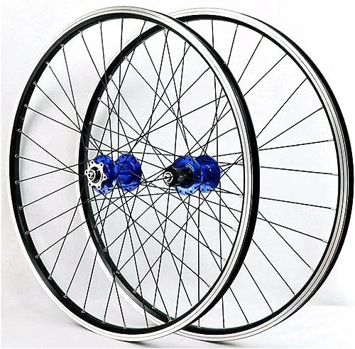 Mountain Bike Wheel : Mountain Bike Wheel Set 26 27.5 29 Inch Bicycle Rim V / disc Brake Wheel Set Quick Release Hub 32 Holes (Color : Multi-colored, Size : 29'')