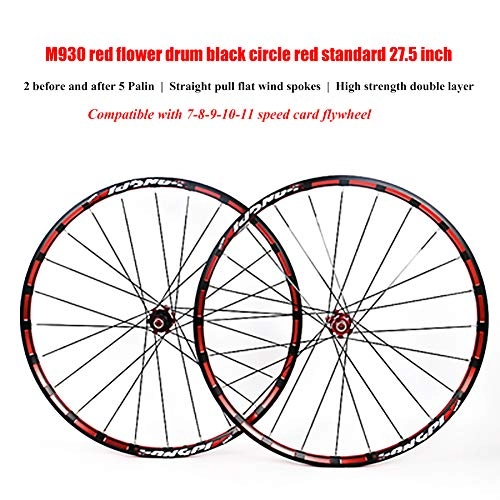 Mountain Bike Wheel : Mountain bike wheel set, Silver Alloy Front Wheel Palin wheel Complete set of drums modified 120(26 Inch)
