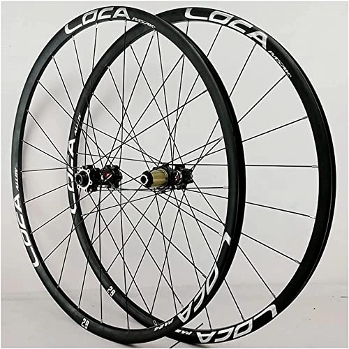 Mountain Bike Wheel : Mountain Bike Wheelset 26 / 27.5 / 29 in, Bicycle Wheel Alloy Rim MTB 8-12 Speed with Straight Pull Hub 24 Holes Wheel