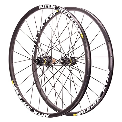 Mountain Bike Wheel : Mountain Bike Wheelset 26 / 27.5 / 29 Inch Aluminum Alloy Rim Disc Brake MTB Wheels Thru Axle / Quick Release / Six Holes / Middle Lock 24 H 8-11 Speed Middle lock.A-26 inch