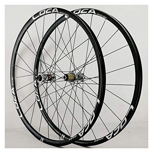 Mountain Bike Wheel : Mountain Bike Wheelset 26 / 27.5 / 29 Inch Disc Brake Bicycle Wheel Alloy Rim MTB 8-12 Speed With Straight Pull Hub 24 Holes (Color : D, Size : 27.5in)