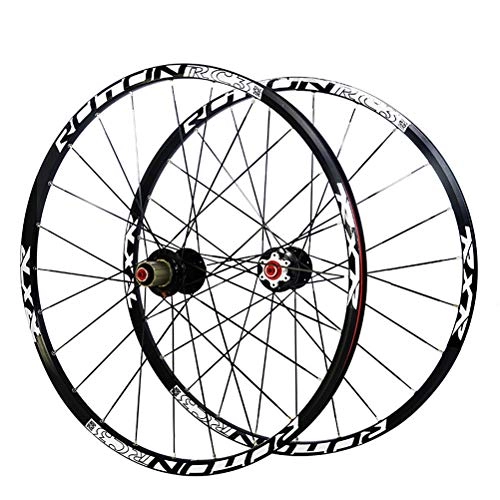 Mountain Bike Wheel : Mountain Bike Wheelset 26 / 27.5 / 29 Inch Double Wall Rims Sealed Bearing Carbon Fiber Hubs MTB Bicycle Disc Brake QR 8-11 Speed Cassette Flywheel 24H (Size : 29in)