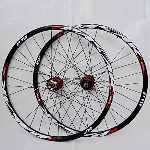 Mountain Bike Wheel : Mountain Bike Wheelset 26 / 27.5 / 29 Inch MTB Bicycle Rims Quick Release Disc Brake Bike Cycling Wheels 32 Spoke 7 8 9 10 11 Speed Cassette 2200g