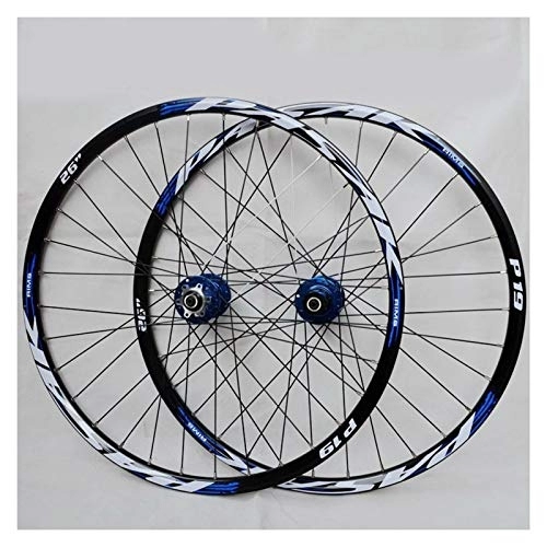 Mountain Bike Wheel : Mountain Bike Wheelset 26 / 27.5 / 29 Inches MTB Double Wall Rims Hub Sealed Palin Bearing Disc Brake QR 7 / 8 / 9 / 10 / 11 Speed 32H (Color : C, Size : 29in)