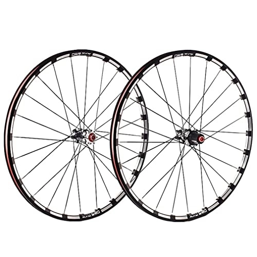 Mountain Bike Wheel : Mountain Bike Wheelset 26 / 27.5 / 29" MTB Quick Release Wheels Rim Disc Brake Carbon Hub 24H For 7 / 8 / 9 / 10 / 11 Speed Cassette Flywheel 1840g (Color : Black, Size : 27.5inch)