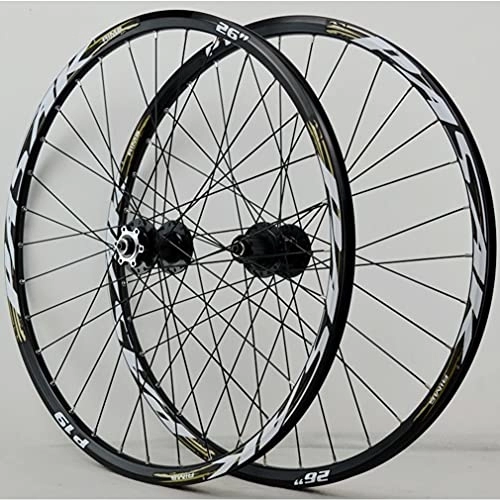 Mountain Bike Wheel : Mountain Bike Wheelset 26" 27.5" 29" MTB Rim 32 Holes Quick Release Bicycle Wheels Front and Rear Wheel 2035g Disc Brake Hub for 7 / 8 / 9 / 10 / 11 / 12 Speed Cassette (Color : Gray, Size : 29inch)