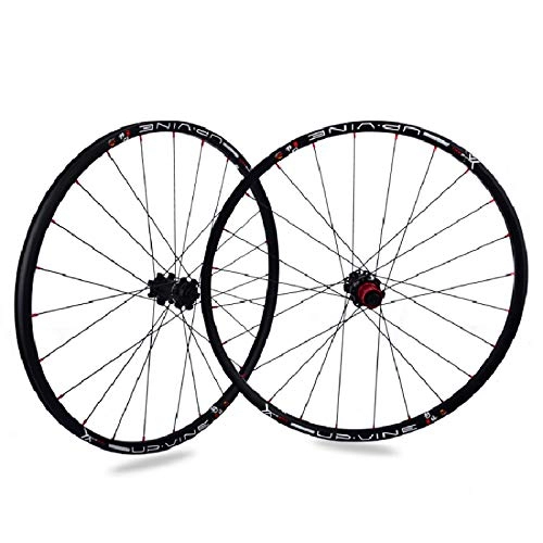 Mountain Bike Wheel : Mountain Bike Wheelset, 26 / 27.5 Inch Bicycle Wheel Double Walled Aluminum Alloy MTB Rim 7-11 Speed Cassette Front And Rear Wheels, 27.5
