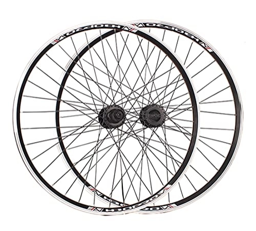 Mountain Bike Wheel : Mountain Bike Wheelset 26" V Brake Bicycle Rim MTB Quick Release Wheels QR Cassette Hub For 7 Speed