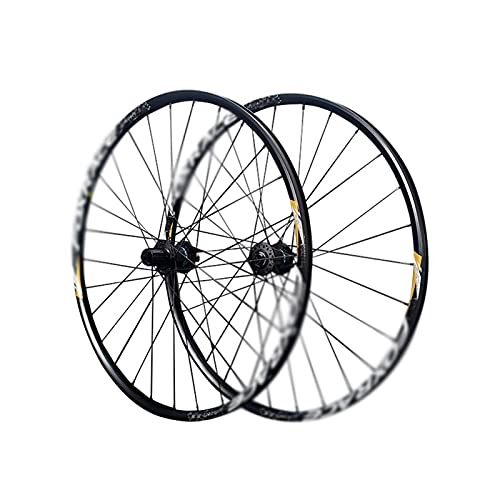 Mountain Bike Wheel : Mountain Bike Wheelset 27.5 / 29 Inch Bicycle Carbon Fiber Hub 28H 7-11 Speed Cassette Freewheel MTB Wheels Double Wall Rims Quick Release Disc Brakes (Color : Black, Size : 27.5 Inch)