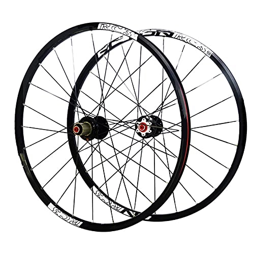 Mountain Bike Wheel : Mountain Bike Wheelset, 29 / 26 / 27.5 Inch Bicycle Wheel with Ultralight Carbon, Double Walled Aluminum Alloy MTB Rim Fast Release Disc Brake 24H 9-11 Speed, 26in
