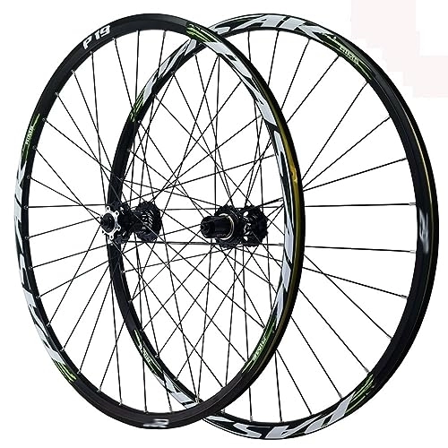 Mountain Bike Wheel : Mountain Bike Wheelset 29 Inch Disc Brake Rims Sealed Bearing Hubs Support 8-12 Speed Cassette QR Wheel Set Front 9 * 100mm Rear 10 * 135mm (Color : A)
