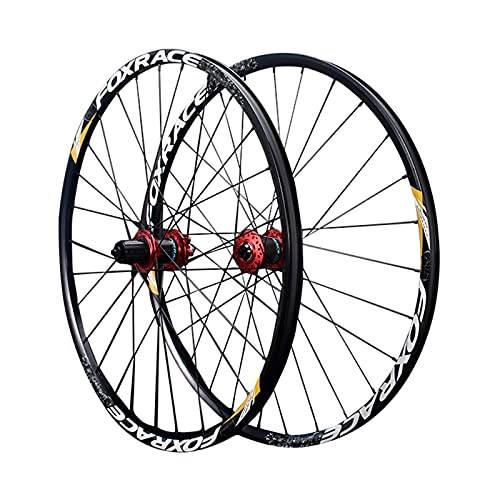 Mountain Bike Wheel : Mountain Bike Wheelset, Aluminum Alloy MTB Wheelset, Quick Release Front Rear Wheels Black Bike Wheels, Black_26 Inch