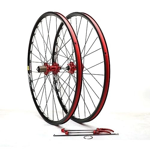 Mountain Bike Wheel : Mountain Bike Wheelset Aluminum Alloy Rim 28 Spoke Disc Brake MTB Wheelset 27.5 Inch Front Rear Wheels Black Bike Wheels 8 9 10 11 Cassette Bicycle Wheelset