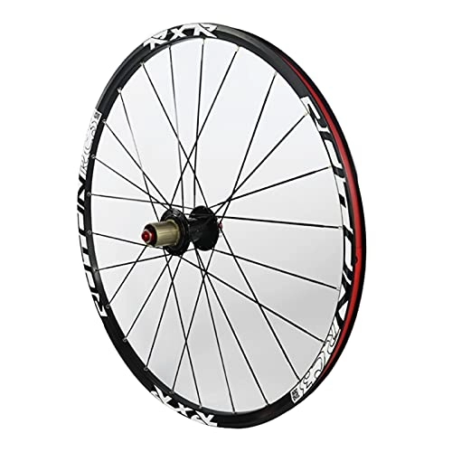 Mountain Bike Wheel : Mountain Bike Wheelset, Aluminum Alloy Rim Disc Brake MTB Wheelset, Quick Release Front Rear Wheels Black Bike Wheels, Black_26 Inch