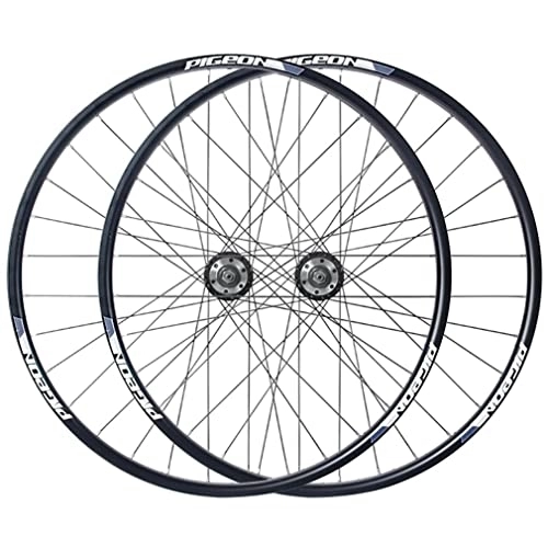 Mountain Bike Wheel : Mountain Bike Wheelset Disc Brake 27.5'' MTB Wheelset Quick Release Front Rear Wheels Bicycle Rim 32H Hub For 7 / 8 / 9 / 10 Speed Cassette (Color : Blue A)