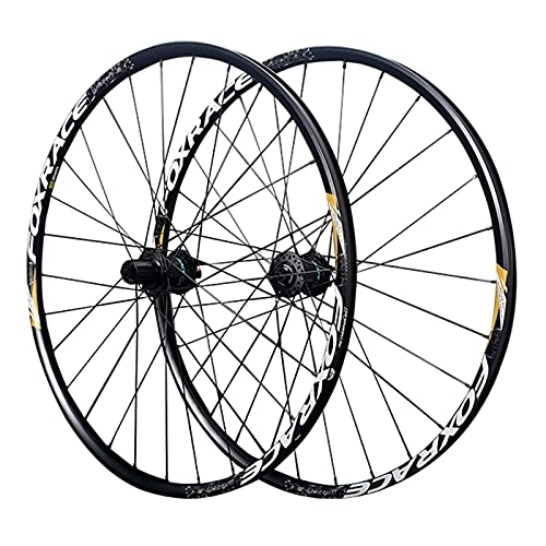 Mountain Bike Wheel : Mountain Bike Wheelset, Disc Brake Bike Wheels for 7-11 Speed Cassette, Carbon Hub Bicycle Wheels Quick Release, Black_29 inch