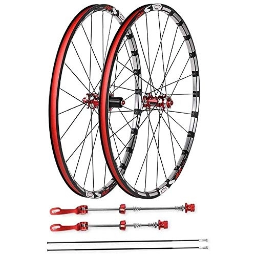 Mountain Bike Wheel : Mountain Bike Wheelset, Wheel Set Bicycle, Wall Double Alloy Disc Brake Rim Hub for 26 / 27.5 Inch Widths from 1.75"to 2.125" Tires, 7 / 8 / 9 / 10 / 11 Speed, 26inch