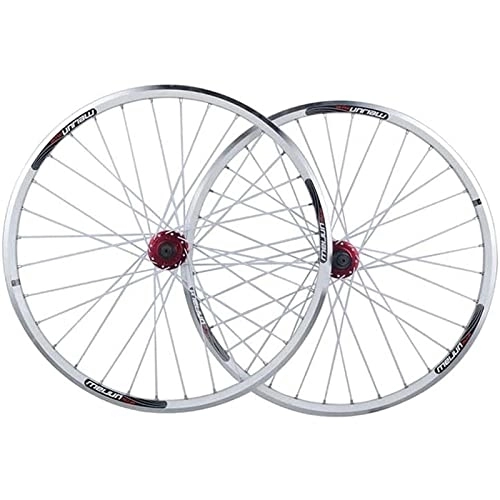 Mountain Bike Wheel : MTB 26 Inch Bicycle Wheelset, Double Wall Alloy Rim Disc / Rim Brake Quick Release Bike Wheel 7 / 8 / 9 / 10 Speed Wheel