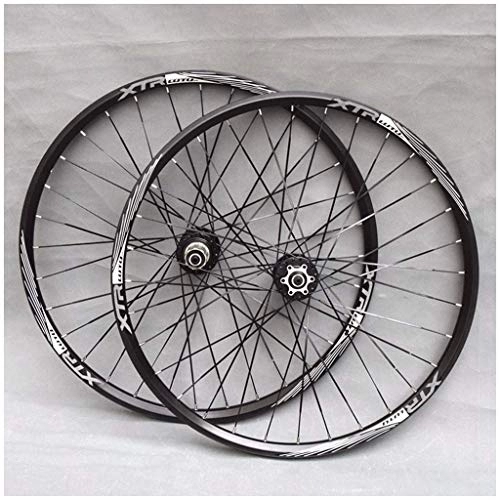 Mountain Bike Wheel : MTB Bicycle Wheelset 26" / 27.5" / 29" for Mountain Bike Double Wall Alloy Rim Disc Brake 7-11 Speed Card Hub Sealed Bearing QR 32H