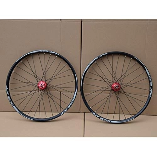 Mountain Bike Wheel : MTB Bicycle Wheelset 26 27.5 29 In Mountain Bike Wheel Double Layer Alloy Rim Sealed Bearing 7-11 Speed Cassette Hub Disc Brake 1100g (Color : B, Size : 27.5inch)