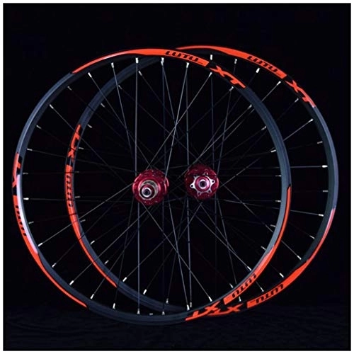 Mountain Bike Wheel : MTB Bicycle Wheelset 26 27.5 29 In Mountain Bike Wheel Double Layer Alloy Rim Sealed Bearing 7-11 Speed Cassette Hub Disc Brake 1100g QR 24H