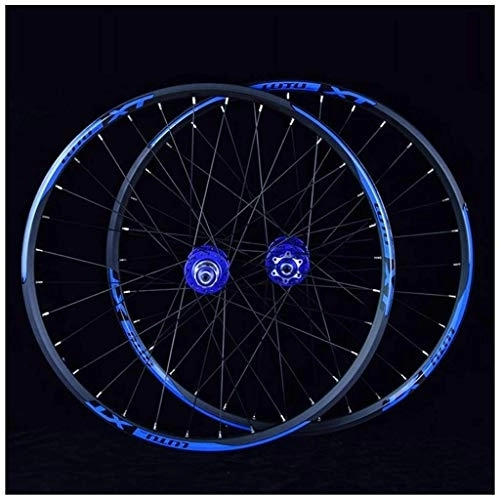 Mountain Bike Wheel : MTB Bicycle Wheelset 26 27.5 29 In Mountain Bike Wheel Double Layer Alloy Rim Sealed Bearing 7-11 Speed Cassette Hub Disc Brake QR 24H Bike Wheel