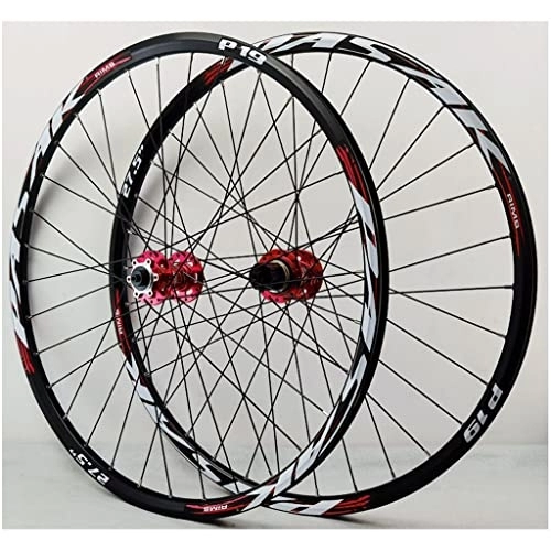 Mountain Bike Wheel : MTB Bicycle Wheelset 26 27.5 29 Inch, Aluminum Alloy Mountain Bike Wheels Rim QR Disc Brake Front & Rear Wheel, Sealed Bearing Hubs 7-12 Speed Wheels