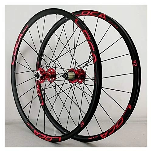 Mountain Bike Wheel : MTB Bicycle Wheelset 26 27.5 In Disc Brake 6 Pawl Bicycle Wheel Double Wall Alloy Rim QR 8-12 Speed Palin 4 Bearing Hub (Color : B, Size : 26in)