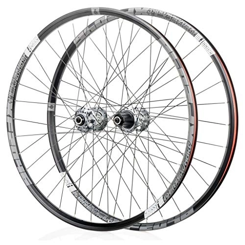 Mountain Bike Wheel : MTB Bike Wheelset 26 Inch, 29 Inch Cycling Wheels Double Wall Quick Release Hybrid Cycling Disc Brake 32 Hole 8 9 10 11 Speed (Size : 26 inch)