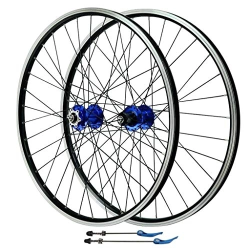 Mountain Bike Wheel : MTB Bike Wheelset 26 Inch V-Brake Aluminum Alloy Mountain Cycling Wheels Disc Brake Quick Release for 7-10 Speed